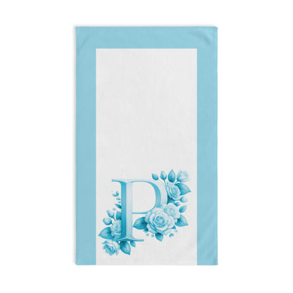 Alphabet Flowers Bathroom Hand Towel