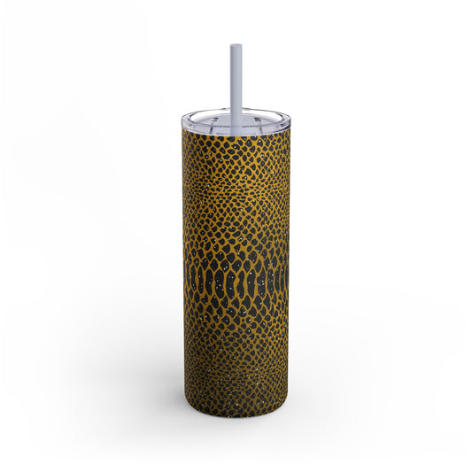 Animal Print Amber 05 - 20oz Skinny Matte Tumbler
