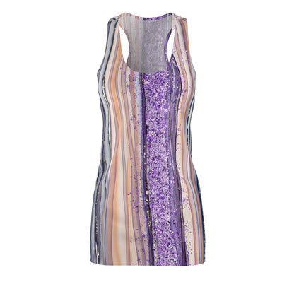 Glittery Blues Women's Cut & Sew Racerback Dress