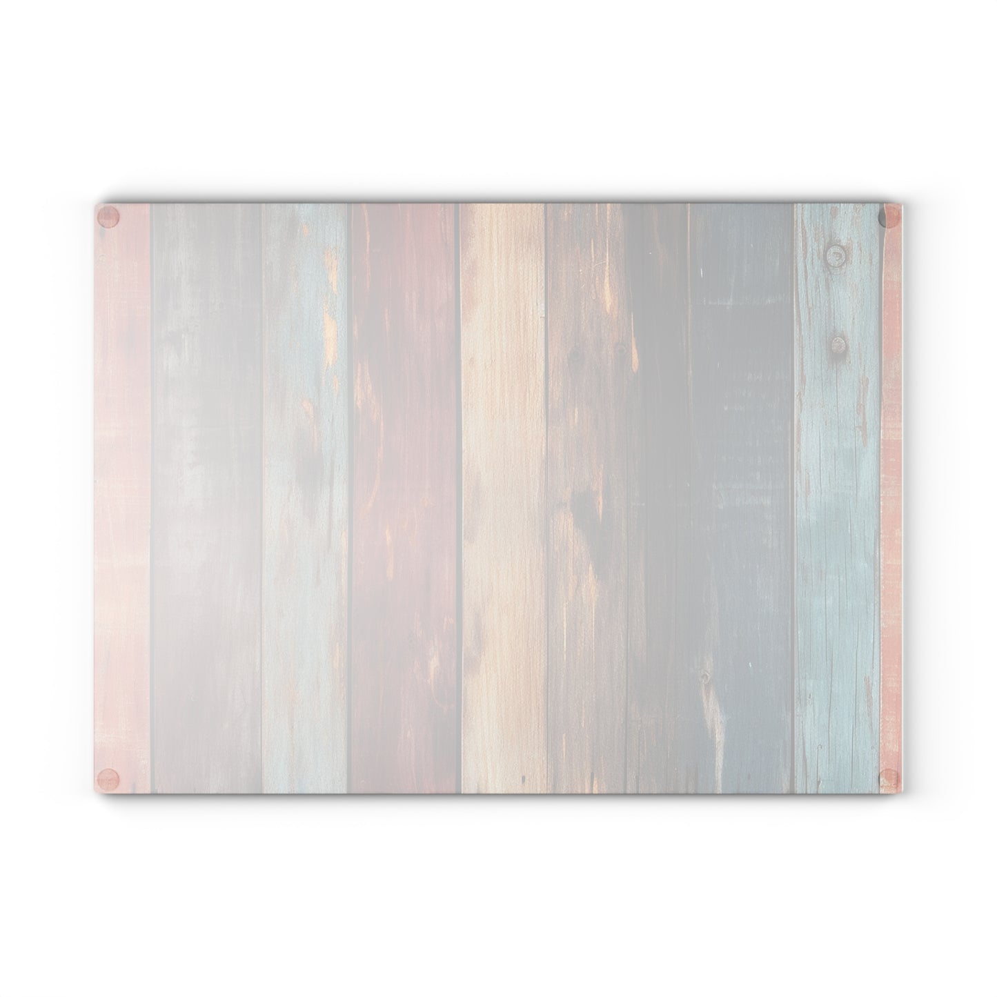 Wooden Print Glass Cutting Board