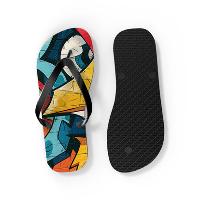 Graffiti Theme Flip-Flops