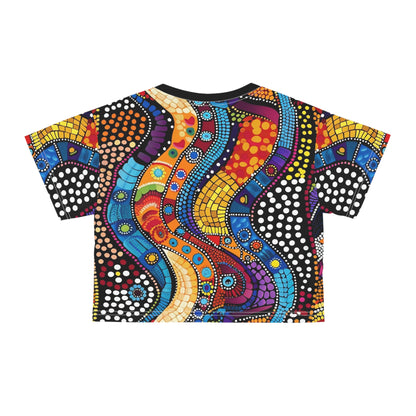 Aboriginal Art (AOP) Crop Tee