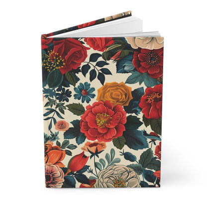 Floral Pattern Hardcover Journal