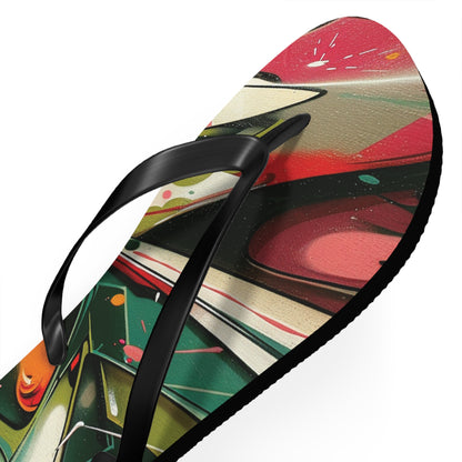 Graffiti Theme Flip-Flops