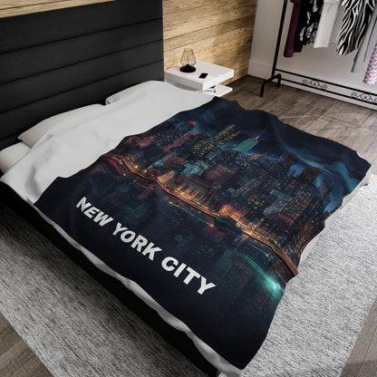 New York Velveteen Plush Blanket