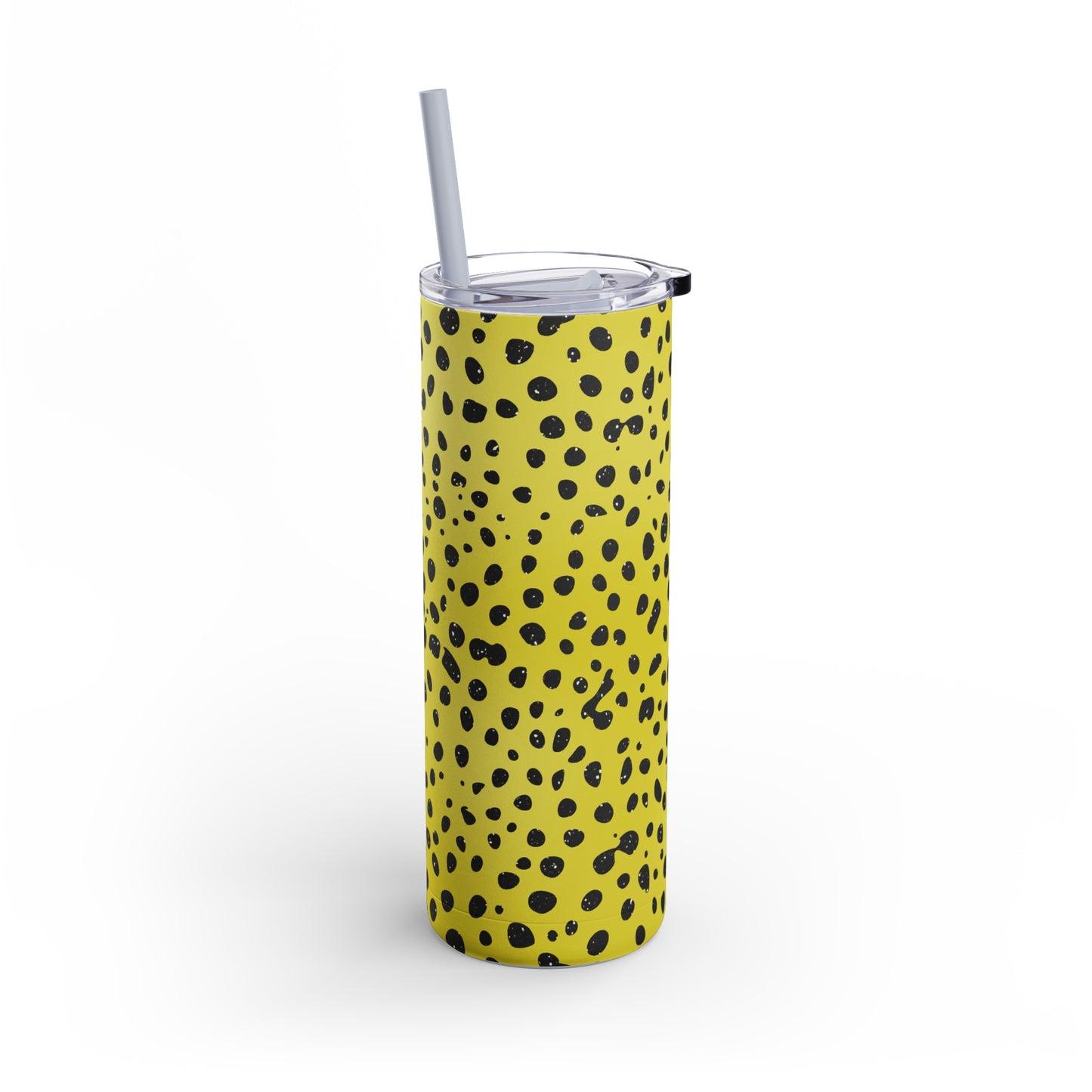 Animal Print Yellow 01 - 20oz Skinny Matte Tumbler