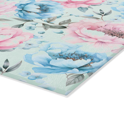 Floral Glass Cutting Board