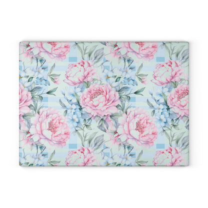 Floral Glass Cutting Board