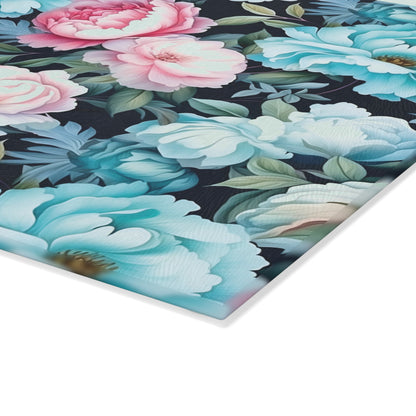 Floral Glass Cutting Board