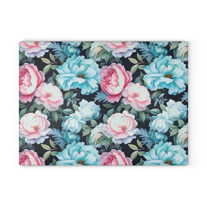 Floral Glass Cutting Board