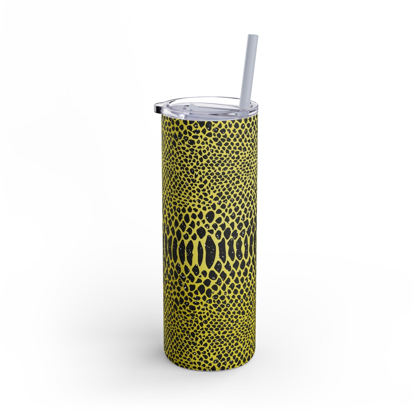 Animal Print Yellow 05 - 20oz Skinny Matte Tumbler