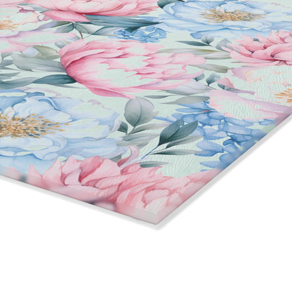 Floral Glass Cutting Board