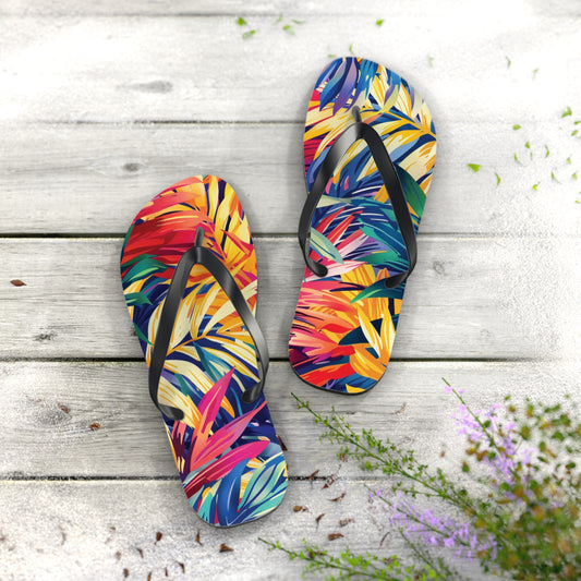 Abstract Tropics Pattern Flip-Flops