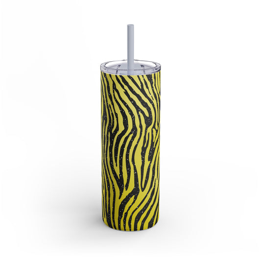 Animal Print Yellow 06 - 20oz Skinny Matte Tumbler