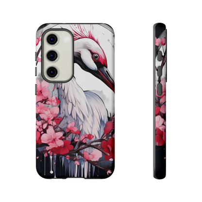 Cranes in Flight: Red-Crowned Crane Phone Case