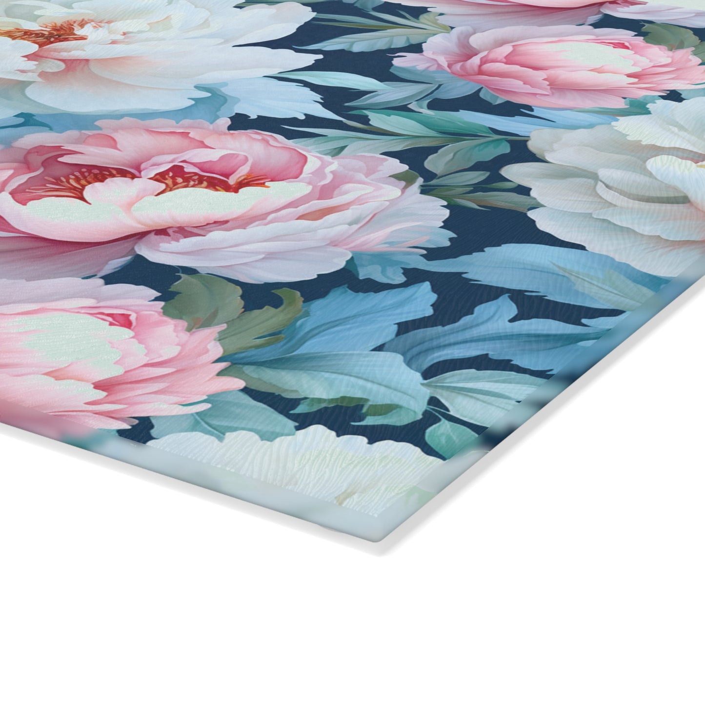 Floral Glass Cutting Board