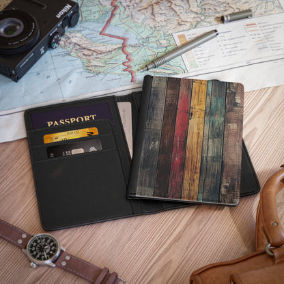 Wooden Print Passport Cover 6