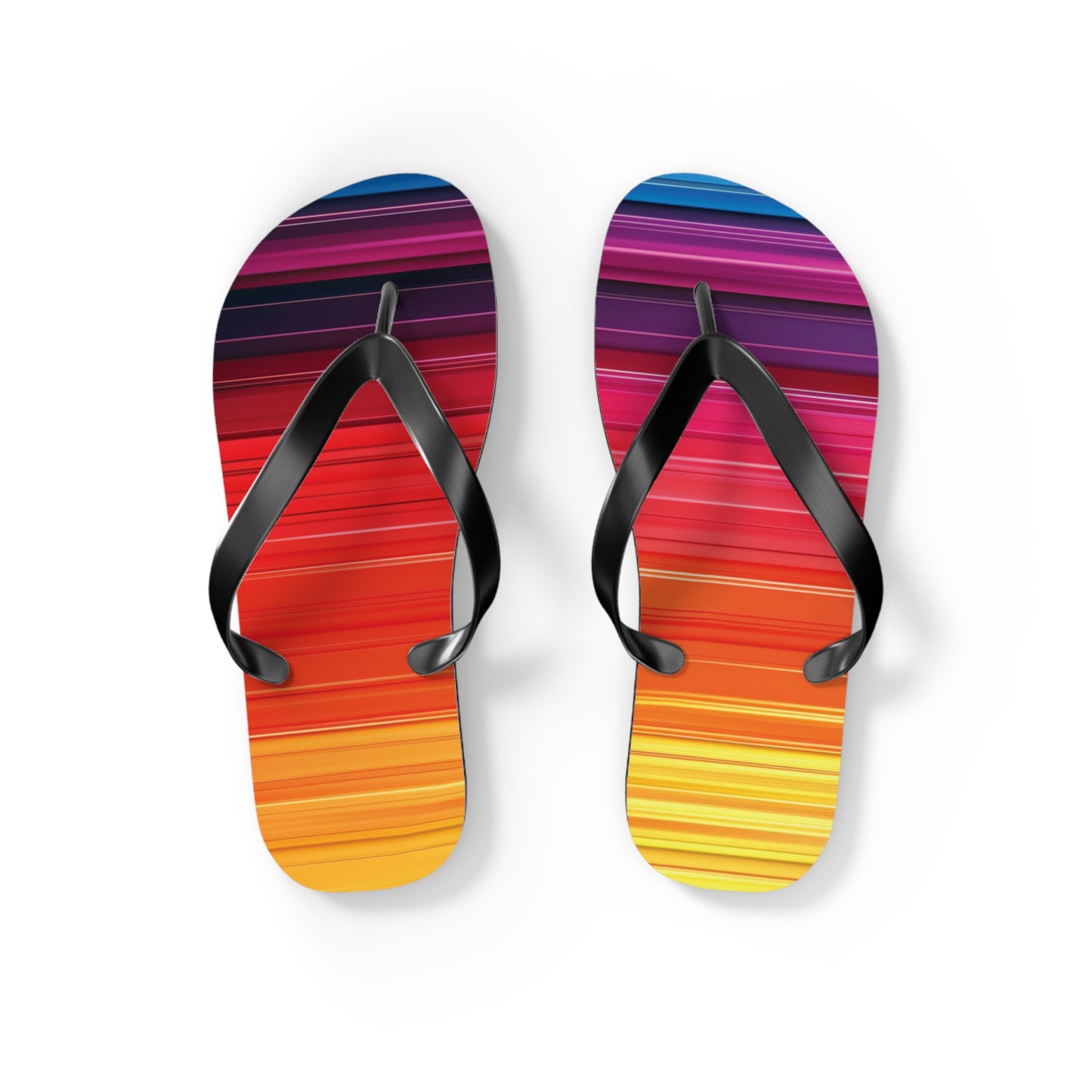 Colorful Stripes  Flip-Flops