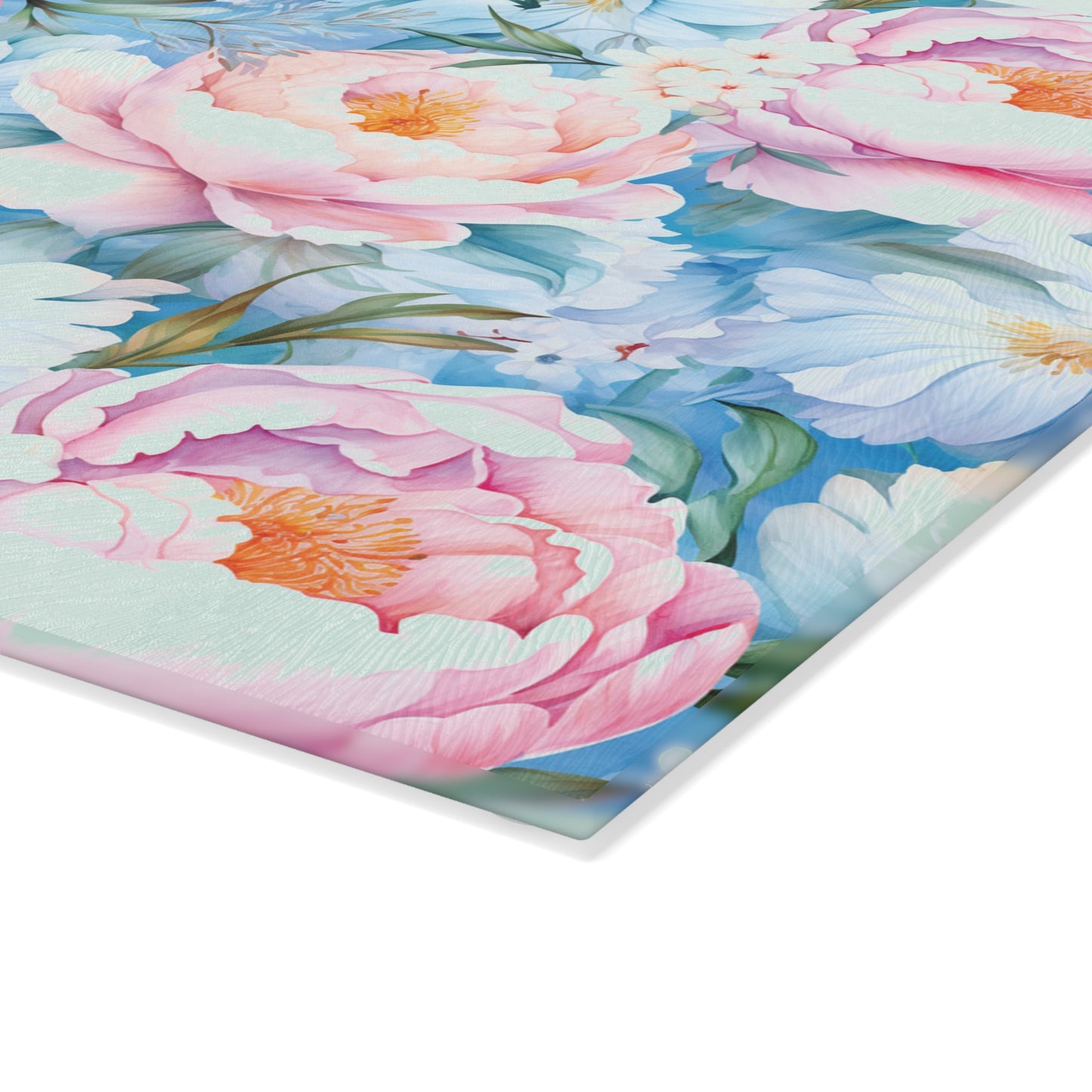 Floral Glass Cutting Board