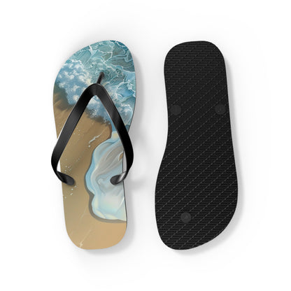 Sand Shore Ocean Waves  Flip-Flops