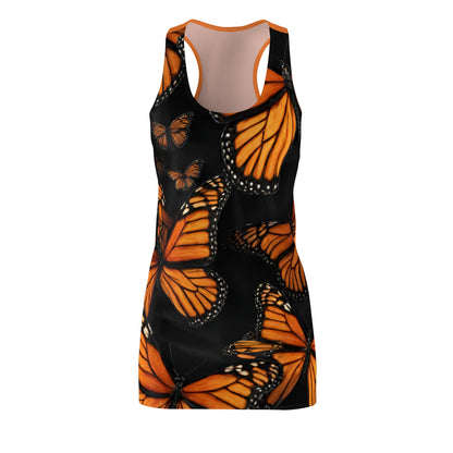 Butterfly Pattern Women's Cut & Sew Racerback Dress