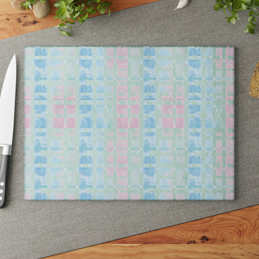 Floral Glass Cutting Board