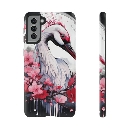 Cranes in Flight: Red-Crowned Crane Phone Case