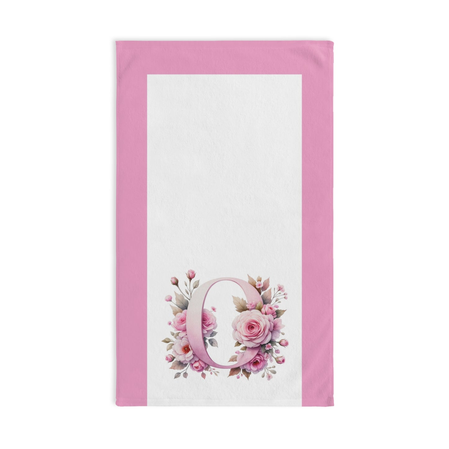 Alphabet Flowers Bathroom Hand Towel