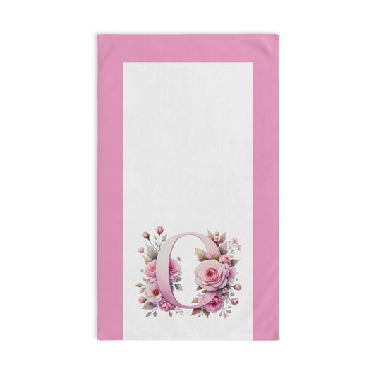 Alphabet Flowers Bathroom Hand Towel