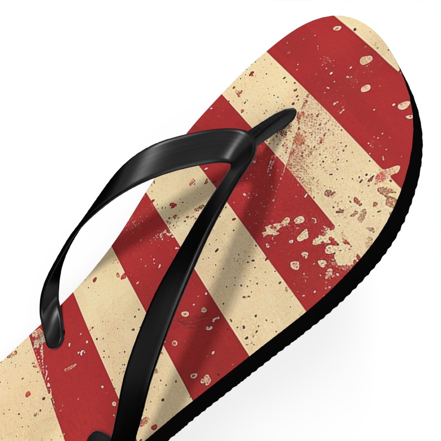 Distressed American Flag Flip-Flops