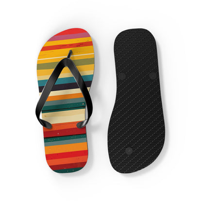 Colorful Stripes  Flip-Flops