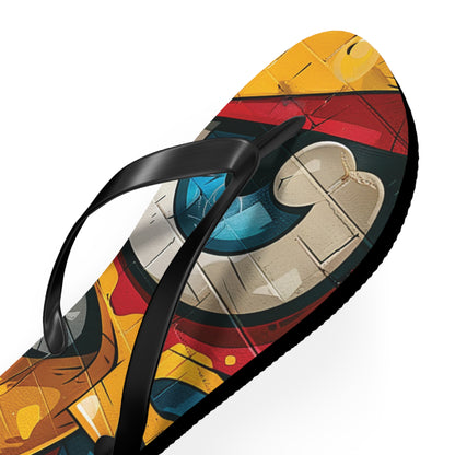 Graffiti Theme Flip-Flops