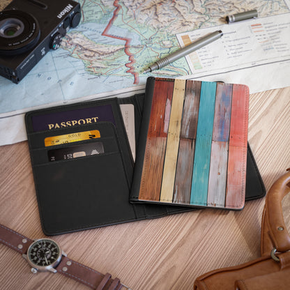 Wooden Print Passport Cover 8