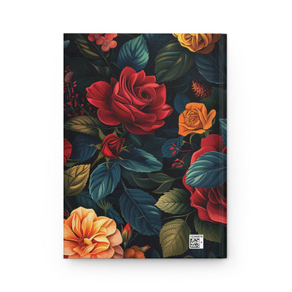 Floral Pattern Hardcover Journal