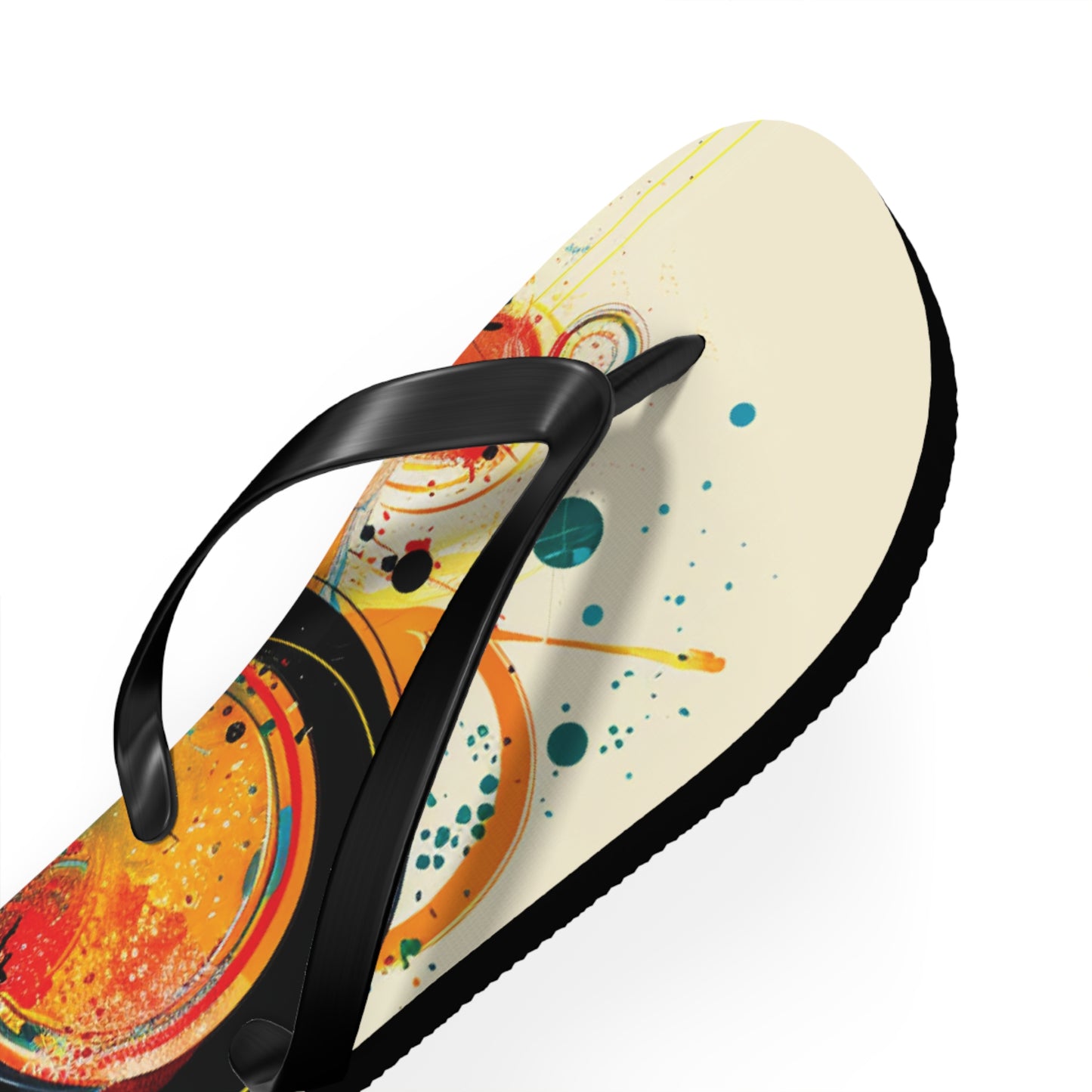 Abstract Decorative Circles  Flip-Flops