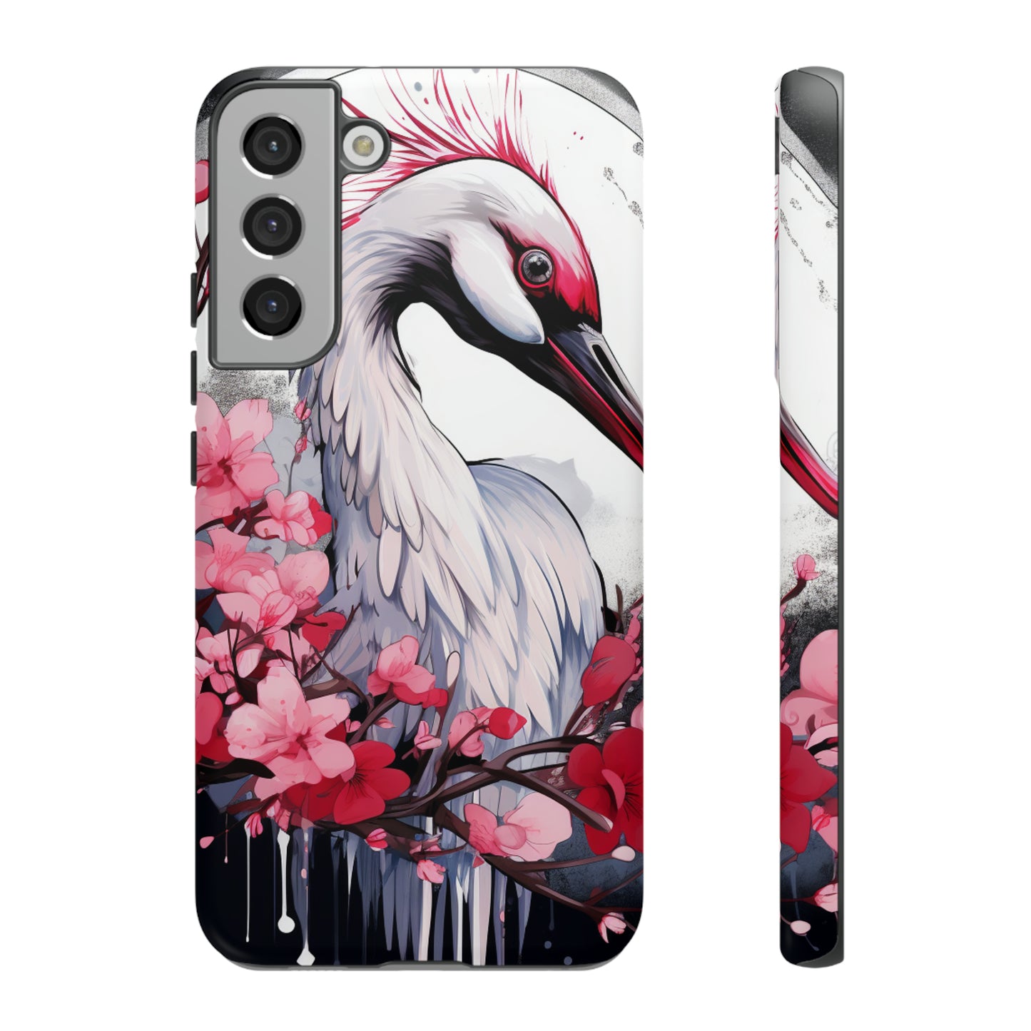 Cranes in Flight: Red-Crowned Crane Phone Case