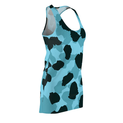 Leopard Pattern Women's Cut & Sew Racerback Dress