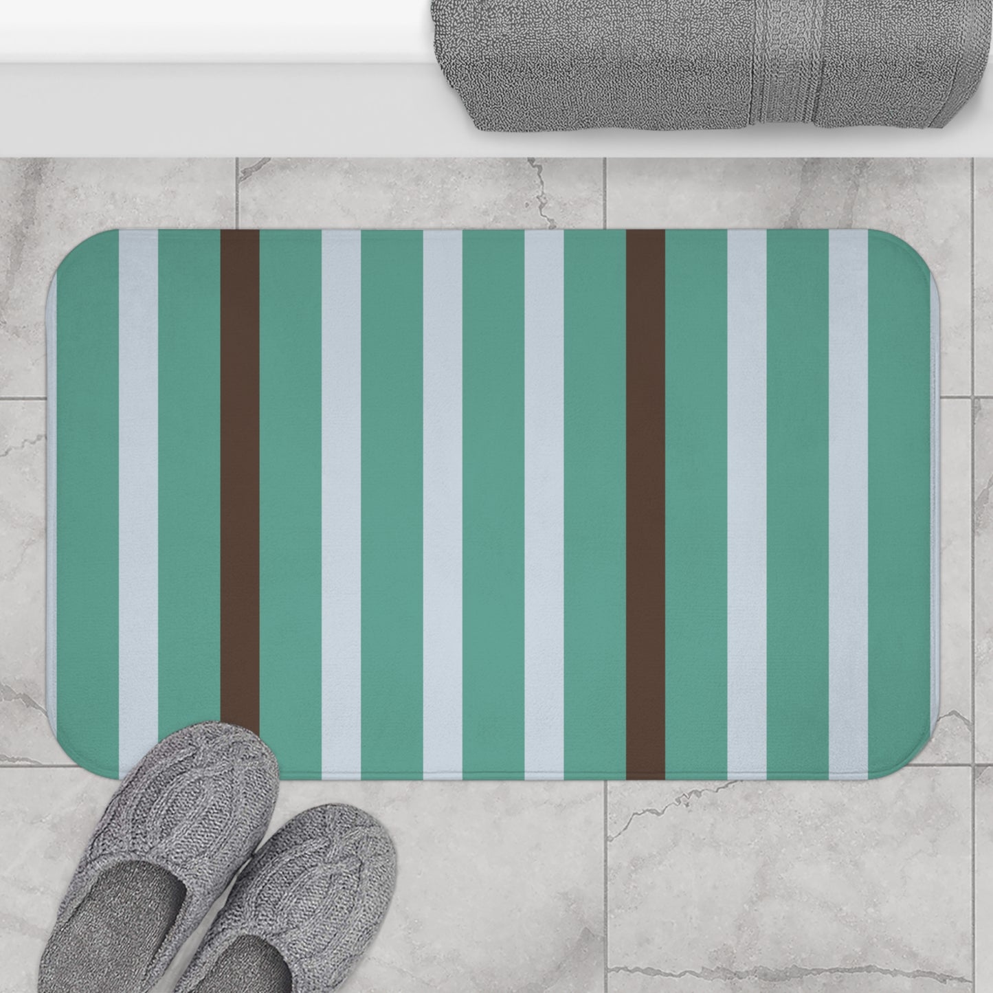 Abstract Print Bath Mat