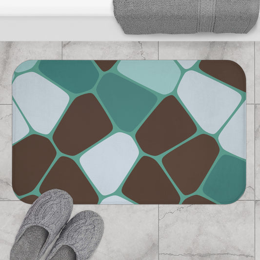 Abstract Print Bath Mat