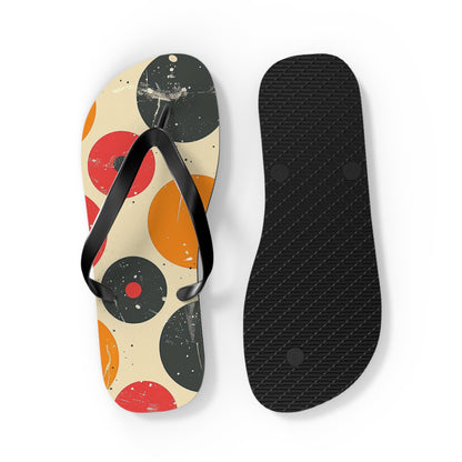 Colorful Polka Dot Patter Flip-Flops