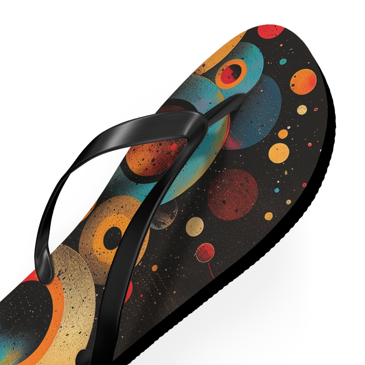 Abstract Decorative Circles  Flip-Flops