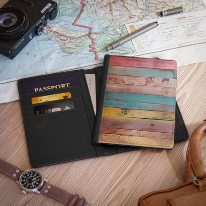 Wooden Print Passport Cover 3