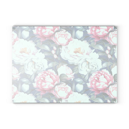 Floral Glass Cutting Board