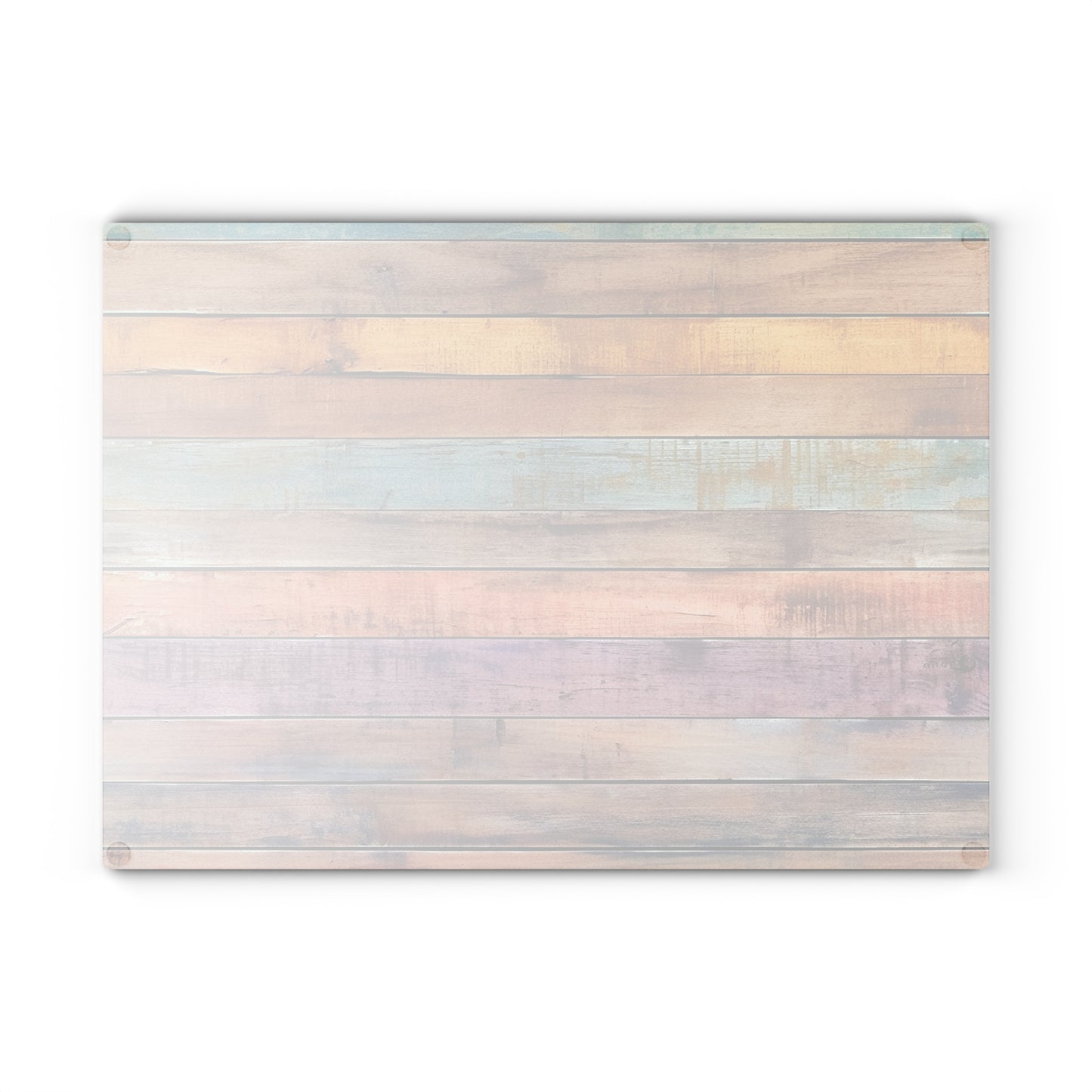 Wooden Print Glass Cutting Board