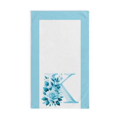 Alphabet Flowers Bathroom Hand Towel