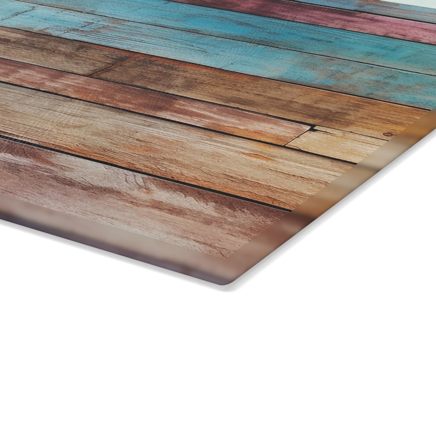 Wooden Print Glass Cutting Board