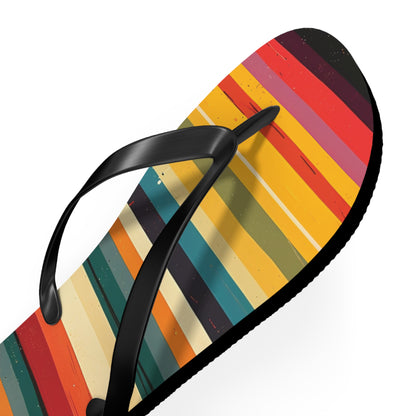 Colorful Stripes  Flip-Flops