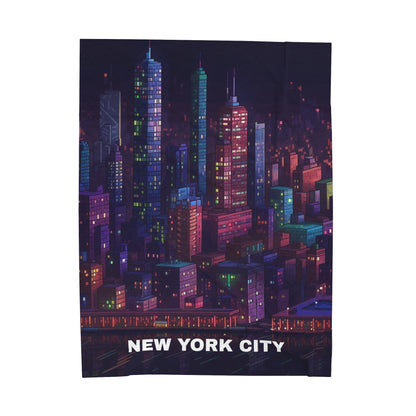 New York Velveteen Plush Blanket