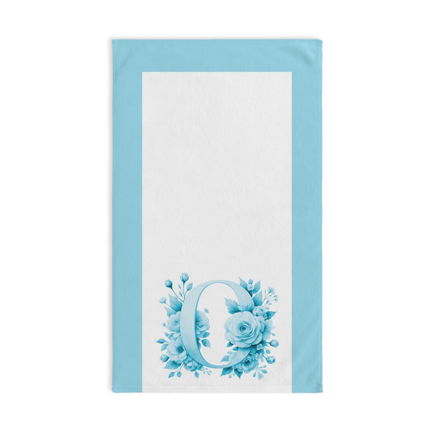 Alphabet Flowers Bathroom Hand Towel