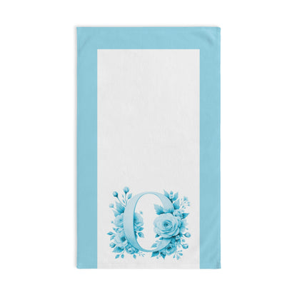 Alphabet Flowers Bathroom Hand Towel